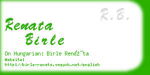 renata birle business card